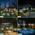 Solar Garden Lights Outdoor Waterproof, 4 Pack Total 480 LED Solar Starburst - Image 6