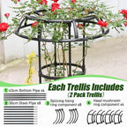 Garden Trellis for Climbing Plants Outdoor, 41.3 Inch Mushroom Top Trellis for - Image 4