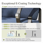 Sophia and William Swivel Outdoor Patio Dining Set - Image 9