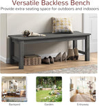 Stoog Outdoor Bench, 2-Person Outdoor Poly Lumber Backless Bench, Weatherproof - Image 8
