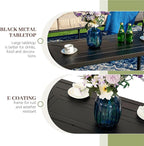 MFSTUDIO 7 Seats Large Metal Patio Conversation Sets, 5 Pieces Outdoor - Image 6