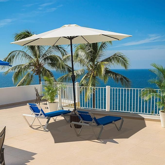 Simple Deluxe 9' Patio Umbrella Outdoor Table Market Yard Umbrella - Image 5