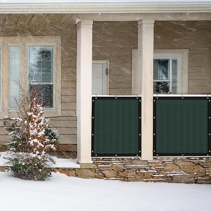 UPGRADE Privacy Fence Screen 5'x80' Dark Green Outdoor 90% Visibility Blockage - Image 8