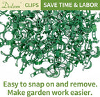 Dalzom® 300Pcs Tomato Clips, Plastic Trellis Clips Plant Support Clips - Image 5