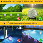 Solar Globe Lights Outdoor Waterproof-Solar Balls - Image 3