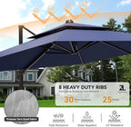 9x12FT Cantilever Patio Umbrella - Image 3