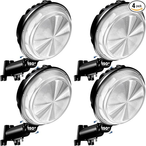 4 Pack 150W LED Barn Light, 20000LM Dusk to Dawn Sensor Security Light by StarMoitic