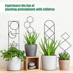 Plant Trellis for Climbing Plants Indoor, 15.94Inch Small Garden Metal - Image 4