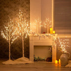 Vanthylit 3PK 30" Brown Lighted Twig Branches Pathway Light 60 LED Warm White - Image 6