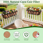 Halatool 2 Pack 30 Inch Window Box Liners Pre-Formed Trough Coconut Liner - Image 3