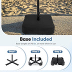 DUMOS 15FT Large Patio Umbrella - Image 6