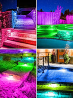 5W RGB Retaining Wall Lights 7 inch LED Hardscape Lighting Color Changing Low - Image 6