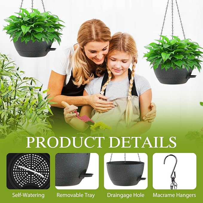 12 Inch Hanging Baskets 2 PC - Image 3