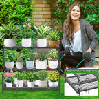 3 Tier Stair Style Metal Plant Stand - Image 5
