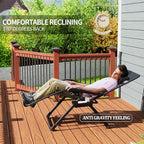 UDPATIO Oversized Zero Gravity Chair Set of 2, 33In XXL Patio Reclining Chair - Image 6