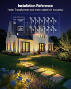 HIBOITEC 12 Pack Low Voltage Landscape Lighting, 5W LED Landscape Spotlights - Image 4