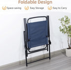 Vongrasig 6 Pieces Folding Patio Dining Set, All Weather Small Metal Outdoor - Image 8
