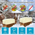 4 Pcs Rectangular Planter Box Cover Freeze Protection, Flower Box Covers Winter - Image 6
