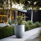 Kante Tall Concrete Planter, 21.7-Inch Height Blue-Gray Large Indoor Outdoor - Image 4