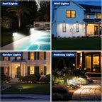 HGGH Solar Lights Outdoor Waterproof IP67, 60 LED 3 Lighting Modes Solar Spot - Image 6