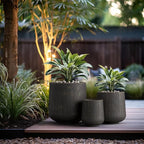 Kante 15.3"+11.6"+8.2" Dia Round Concrete Planter, Large Outdoor Indoor Planter - Image 6