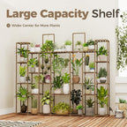 Bamworld Plant Shelf Indoor 30 Pots Large Plant Shelf Wide Tall Outdoor Plant - Image 4