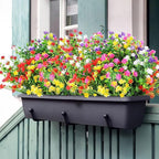 AGIRL 24 Bundles Artificial Flowers Outdoor, No Fade Fake Plastic Flowers Faux - Image 4