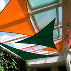 Patio Paradise 9' x 9' x 9' Sun Shade Sail Triangle Canopy Shade Cloth Fabric - Image 5