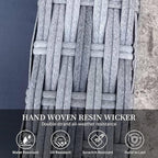 Wicker Outdoor Recliner | 145° Wicker Patio Reclining Chair - Image 6