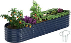 Galvanized Metal Planter Raised Garden Bed Kit by ZFHgarden