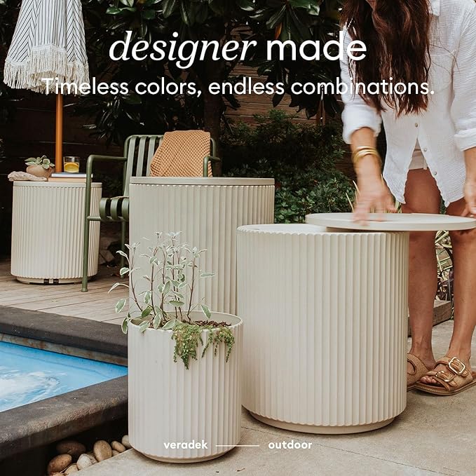 Veradek Outdoor Cooler Side Table - 2 in 1 - Designed - Image 4