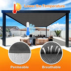 Artpuch Outdoor Pergola Shade Cover 12x17 FT Sun Shade Cloth - Image 4