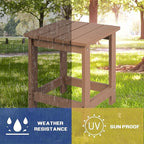 LZRS Adirondack Square Outdoor Side Table - Image 4