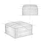 SIMPLIHOME Safford Square Pouf - Image 10