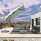 PURPLE LEAF Patio Umbrella 10' X 10' Rectangle Cantilever Umbrella Large by Unknown