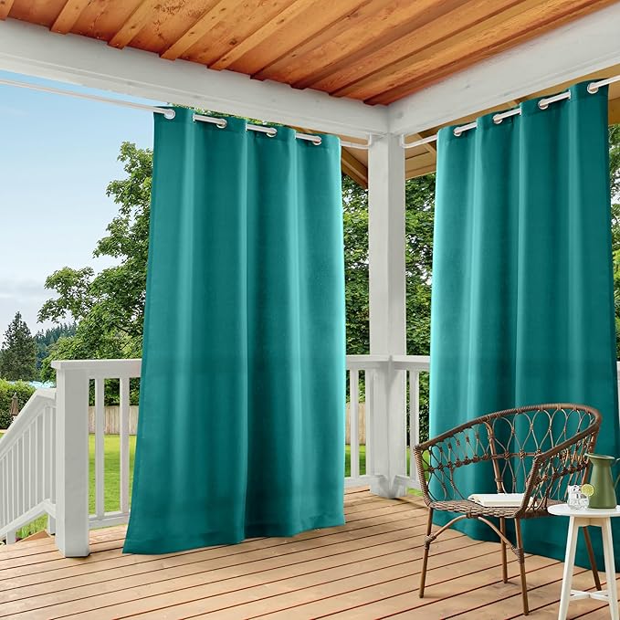 TOWN & COUNTRY BASICS Cabana Solid Heavyweight Indoor Outdoor Curtains by TOWN+%26+COUNTRY+BASICS