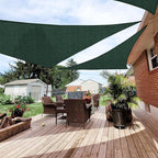 Patio Paradise 9' x 9' x 9' Sun Shade Sail Triangle Canopy Shade Cloth Fabric by Patio