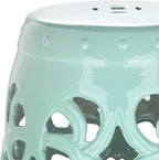 Safavieh Imperial Vine Ceramic Decorative Garden Stool, Light Blue - Image 5