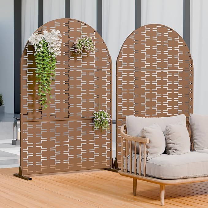 Casaphoria Metal Arched Privacy Screen Outdoor - Image 2