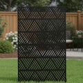 Casaphoria Metal Privacy Screen Outdoor, Triangular Black by Casaphoria