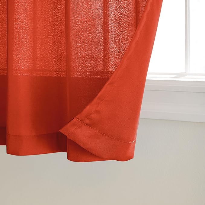TOWN & COUNTRY BASICS Cabana Solid Heavyweight Indoor Outdoor Curtains - Image 2