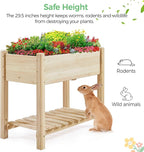 Yaheetech 34x18x30in Horticulture Raised Garden Bed 2pcs Planter Box - Image 6