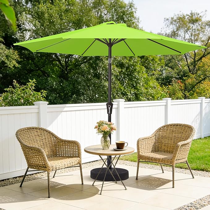 MEWAY 9ft Patio Umbrella Outdoor Table Umbrellas - Image 2