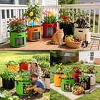 5 Gallon Potato Grow Bags: Set of 5 Colorful Gardening Supplies Fabric Pots - Image 8