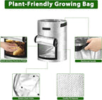 JJGoo Potato Grow Bags, 4 Pack 10 Gallon Potato Planter - Image 4