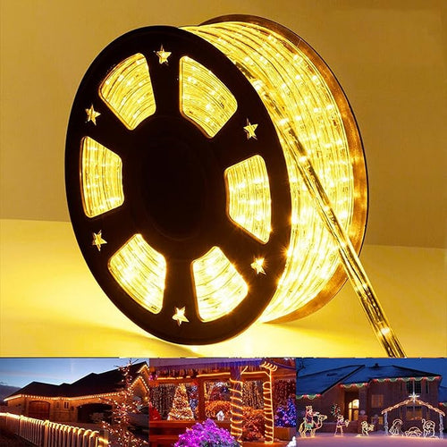 100ft LED Rope Lights Outdoor, 720 LED Connectable and Flexible Tube Lights by Jnaurb