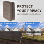LOVE STORY Custom Size 2'6''x15' Brown Balcony Privacy Screen, UV Block Privacy - Image 5