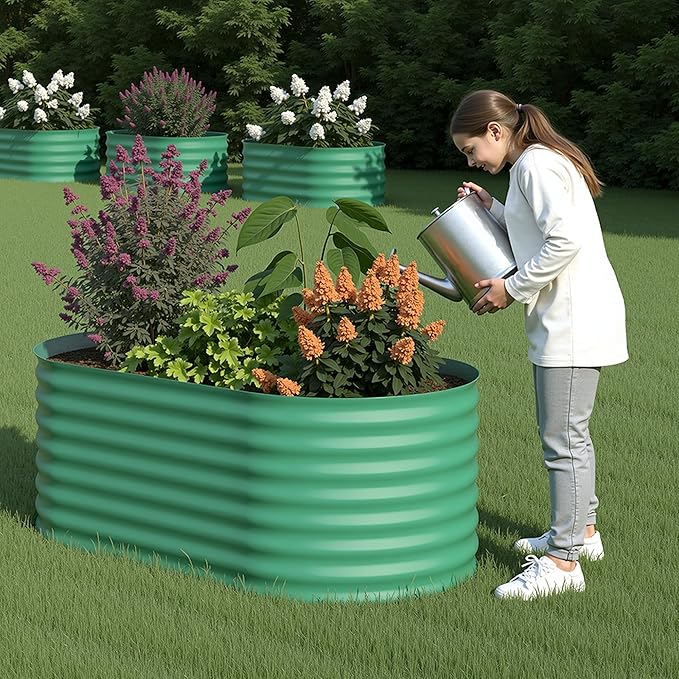 Garvee 4x2x2 ft Galvanized Raised Garden Bed Outdoor, 24 in Tall Metal Planter - Image 9
