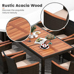 Tangkula 11 Pieces Patio Dining Set - Image 4