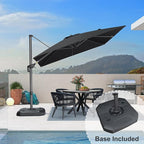 PURPLE LEAF 9 Feet Square Cantilever Umbrella Patio Umbrella - Image 2